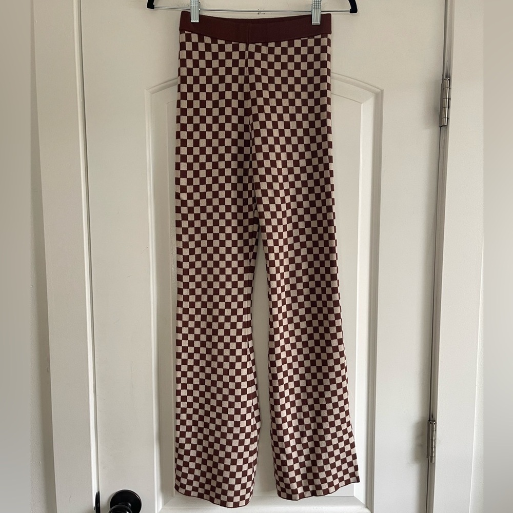 Emory Park Knit Checkered Pant - S